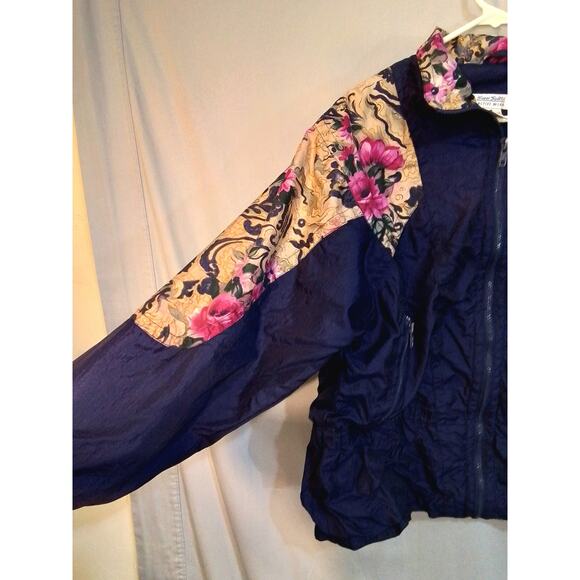 Super Sports navy and floral jacket - Picture 6 of 7